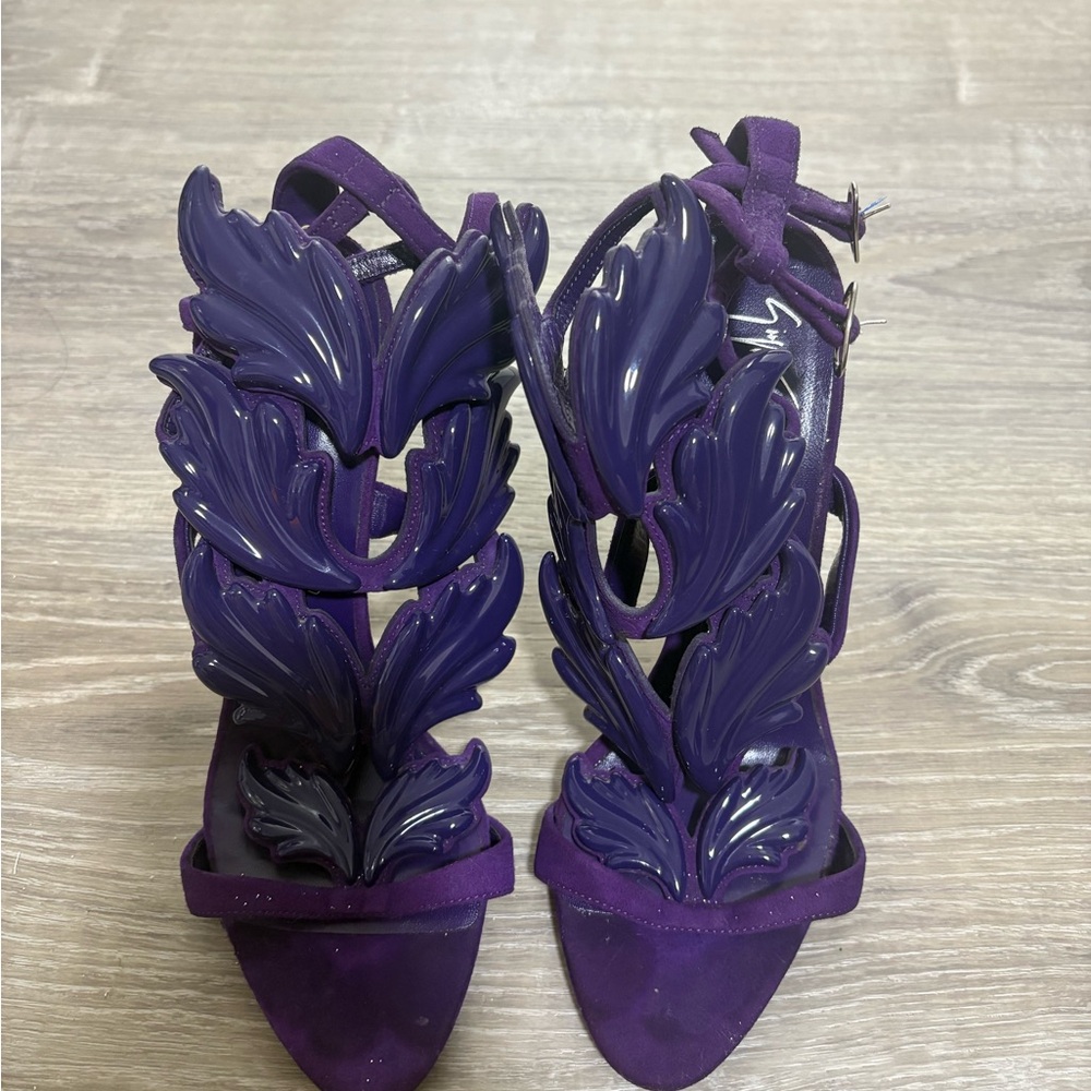 Giuseppe Zanotti Purple Leaf Heels